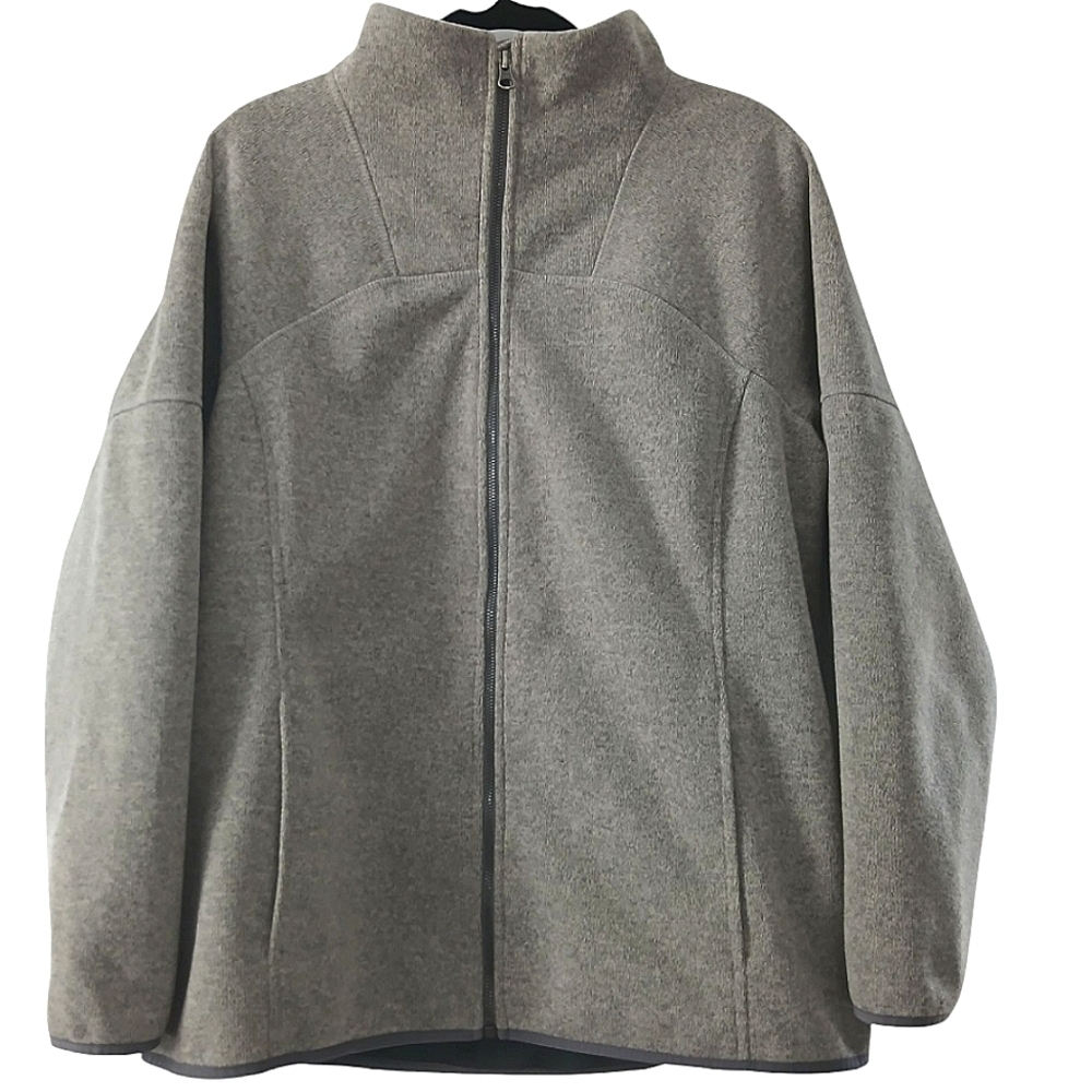 L.L. Bean Women's Gray Full-Zip Jacket